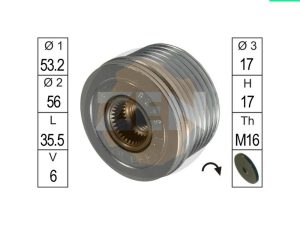 Fulie alternator ERA ZN5429 – FORD | AutoRival