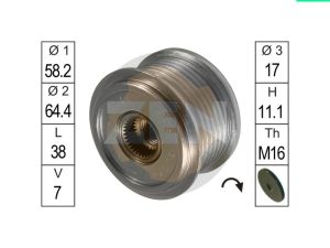 Fulie alternator ERA ZN5452 – FORD | AutoRival