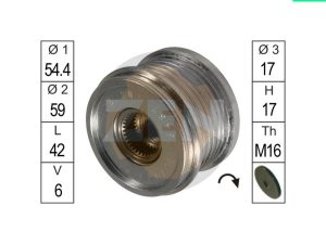 Fulie alternator ERA ZN5457 – FORD | AutoRival