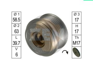Fulie alternator ERA ZN5462 – FORD | AutoRival