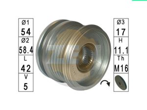 Fulie alternator ERA ZN5634 – FORD | AutoRival