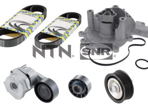 Pompa apa + Set curea transmisie cu caneluri SNR KAP859.440 – FORD | AutoRival