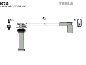 Set cablaj aprindere TESLA T972G – FORD | AutoRival