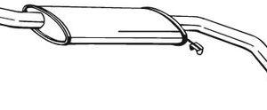 Toba esapamet intermediara BOSAL 285-205 – FORD | AutoRival