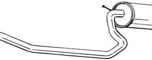 Toba esapamet intermediara BOSAL 286-955 – FORD | AutoRival