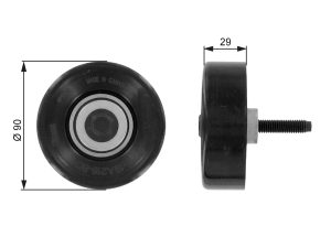 Rola ghidare / conducere curea transmisie GATES T36089 – FORD | AutoRival
