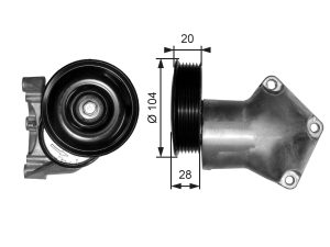 Intinzator curea distributie GATES T38202 – FORD | AutoRival