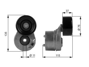 Intinzator curea distributie GATES T38431 – FORD | AutoRival