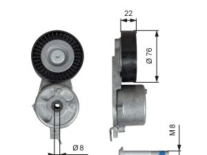 Intinzator curea distributie GATES T39141 – FORD | AutoRival
