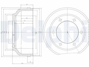 Tambur frana DELPHI BF467