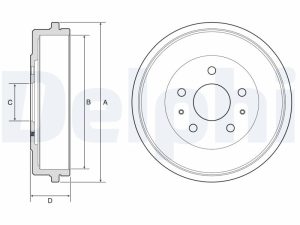 Tambur frana DELPHI BF568
