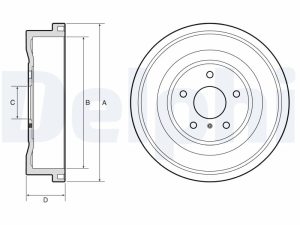 Tambur frana DELPHI BF669