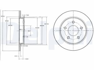 Disc frana DELPHI BG2332