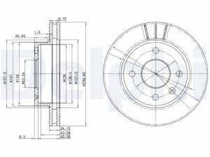 Disc frana DELPHI BG2367