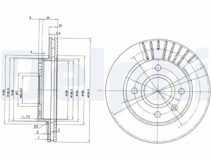 Disc frana DELPHI BG2440