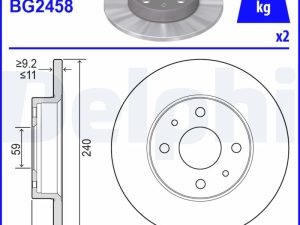 Disc frana DELPHI BG2458