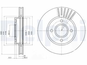 Disc frana DELPHI BG2699