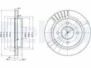 Disc frana DELPHI BG2700