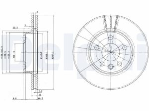 Disc frana DELPHI BG3025