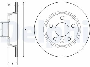 Disc frana DELPHI BG3026