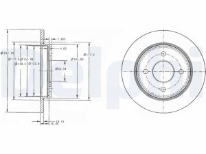 Disc frana DELPHI BG3054C