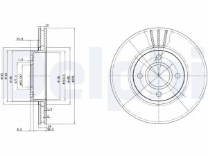 Disc frana DELPHI BG3056