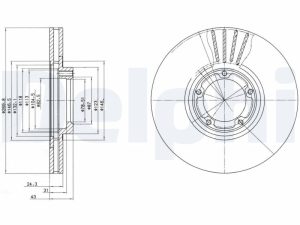Disc frana DELPHI BG3366