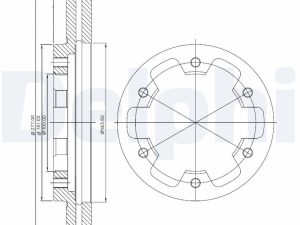 Disc frana DELPHI BG3422