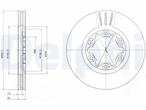 Disc frana DELPHI BG3559