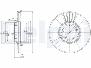 Disc frana DELPHI BG3676