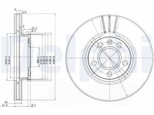 Disc frana DELPHI BG3696