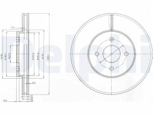Disc frana DELPHI BG3742