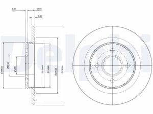 Disc frana DELPHI BG3743