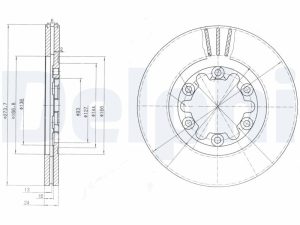 Disc frana DELPHI BG3809