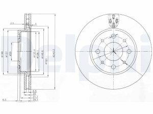 Disc frana DELPHI BG3839