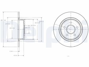 Disc frana DELPHI BG3873