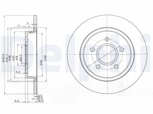 Disc frana DELPHI BG3897C