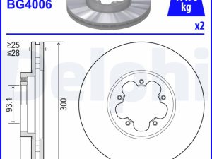 Disc frana DELPHI BG4006