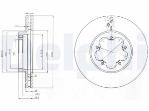 Disc frana DELPHI BG4007