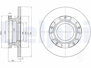 Disc frana DELPHI BG4008