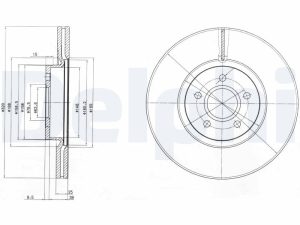 Disc frana DELPHI BG4056C