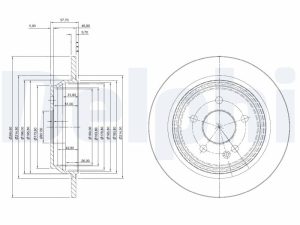Disc frana DELPHI BG4063C