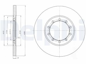 Disc frana DELPHI BG4075