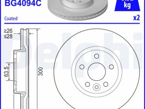 Disc frana DELPHI BG4094C