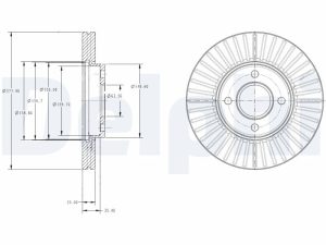 Disc frana DELPHI BG4117