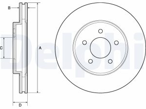 Disc frana DELPHI BG4120