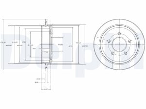 Disc frana DELPHI BG4121