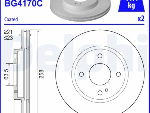 Disc frana DELPHI BG4170C