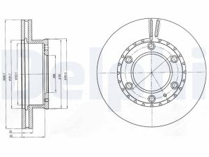 Disc frana DELPHI BG4297