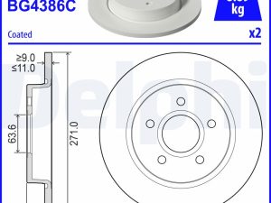 Disc frana DELPHI BG4386C